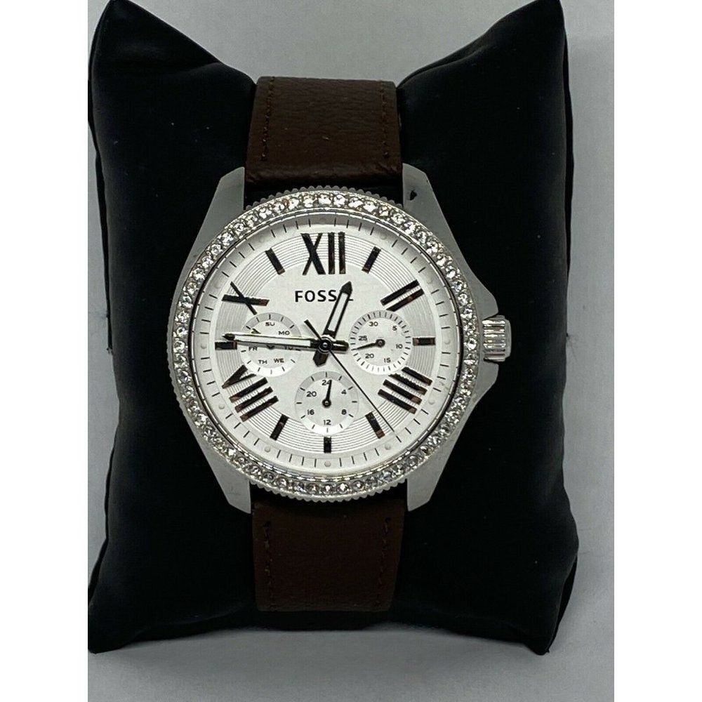 Fossil AM4481 Men's Brown Leather Analog Dial Quar